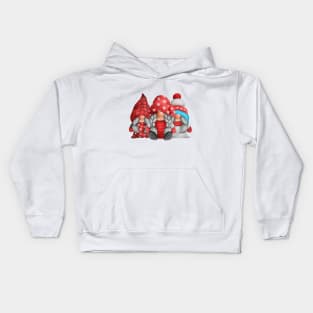 girl gnome christmas Kids Hoodie